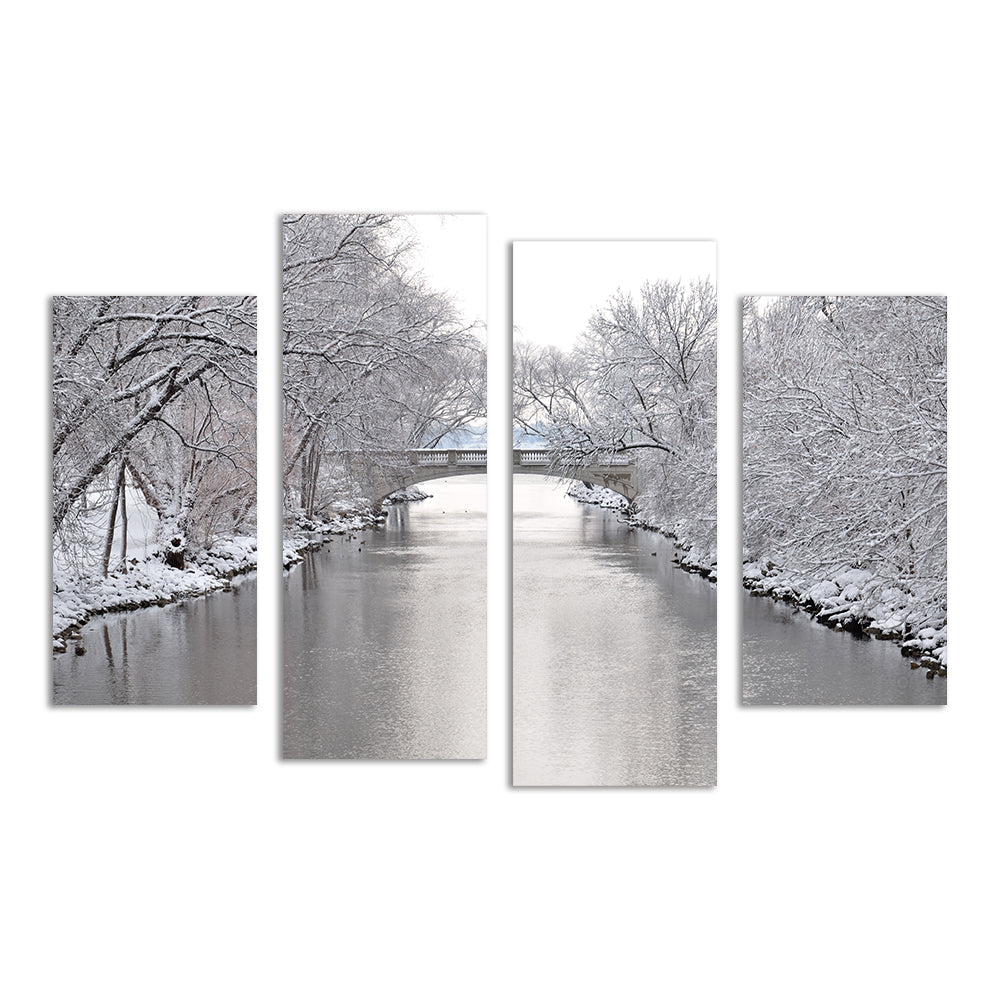 Yahara River In Madison Winter Wall Art