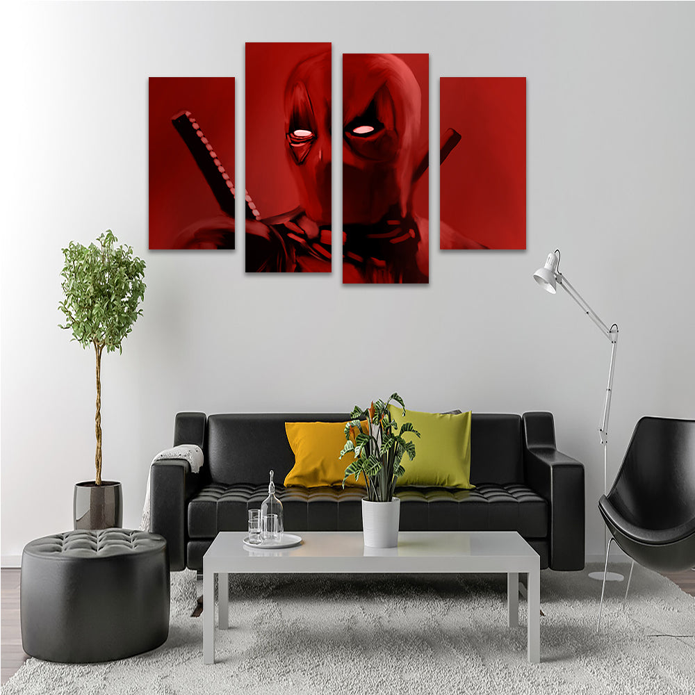 Dead In Red Wall Art