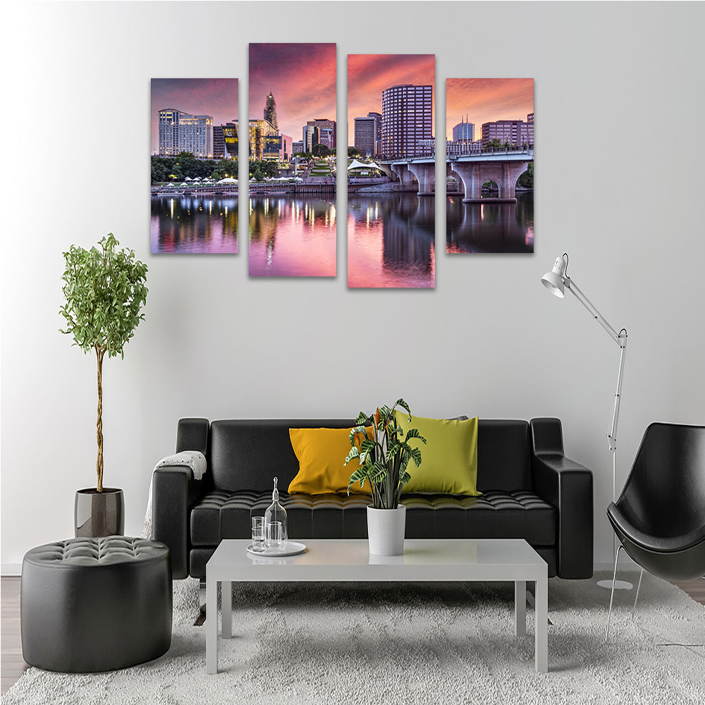 Hartford Skyline Wall Art