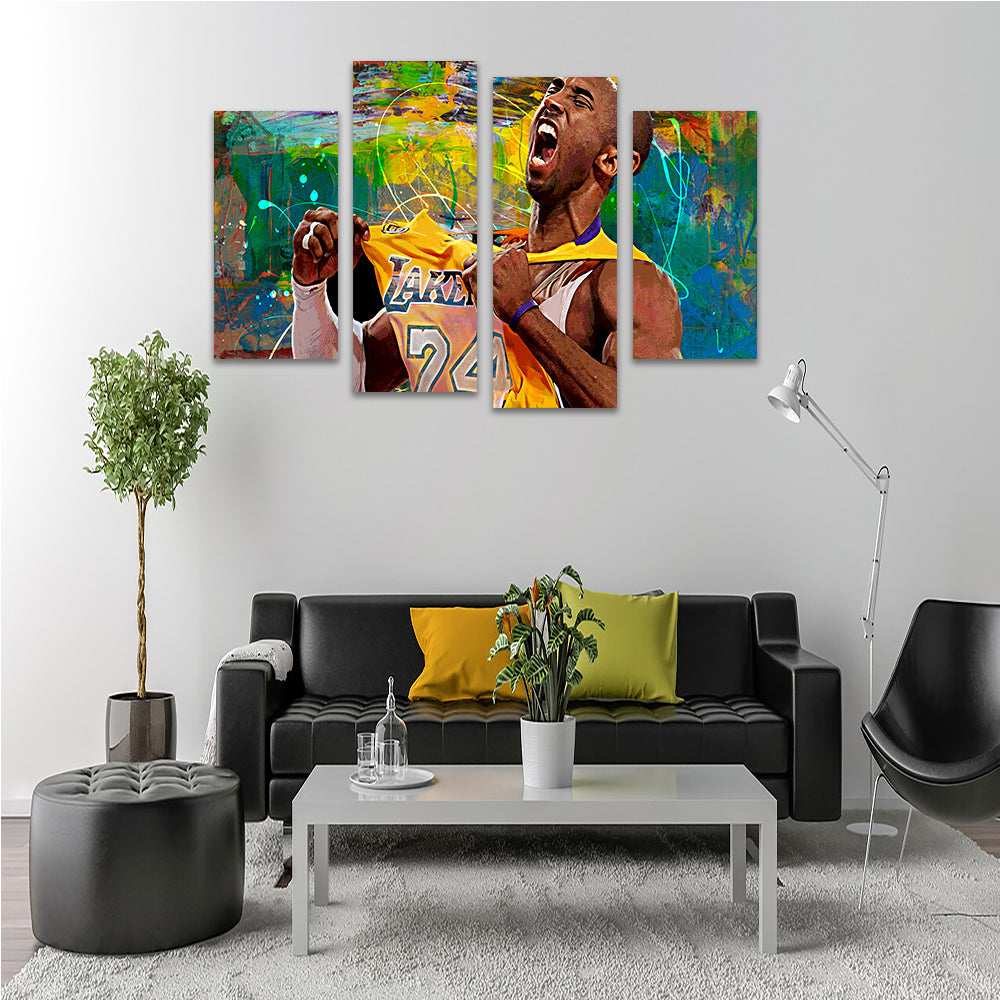 The Black Mamba Yellow Blend Wall Art