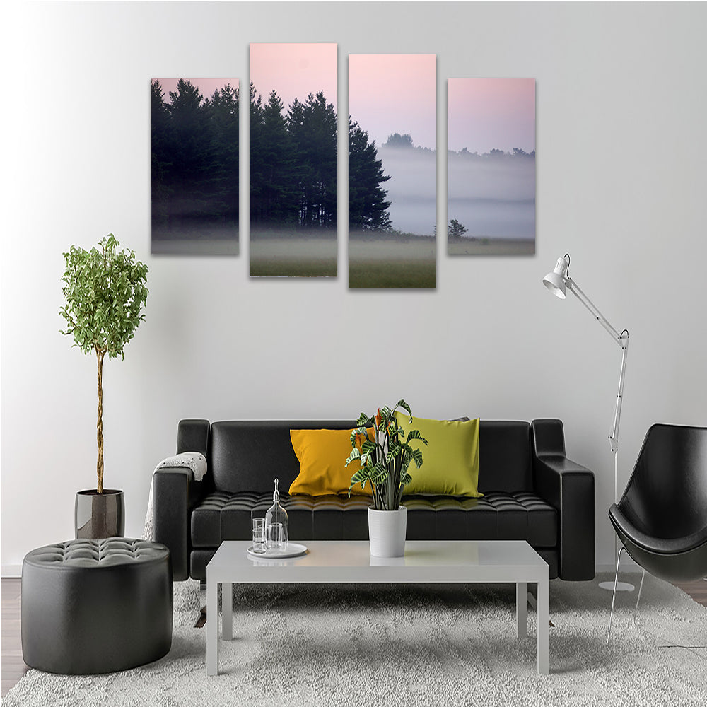Misty Wisconsin Morning Castle Rock Lake Wall Art