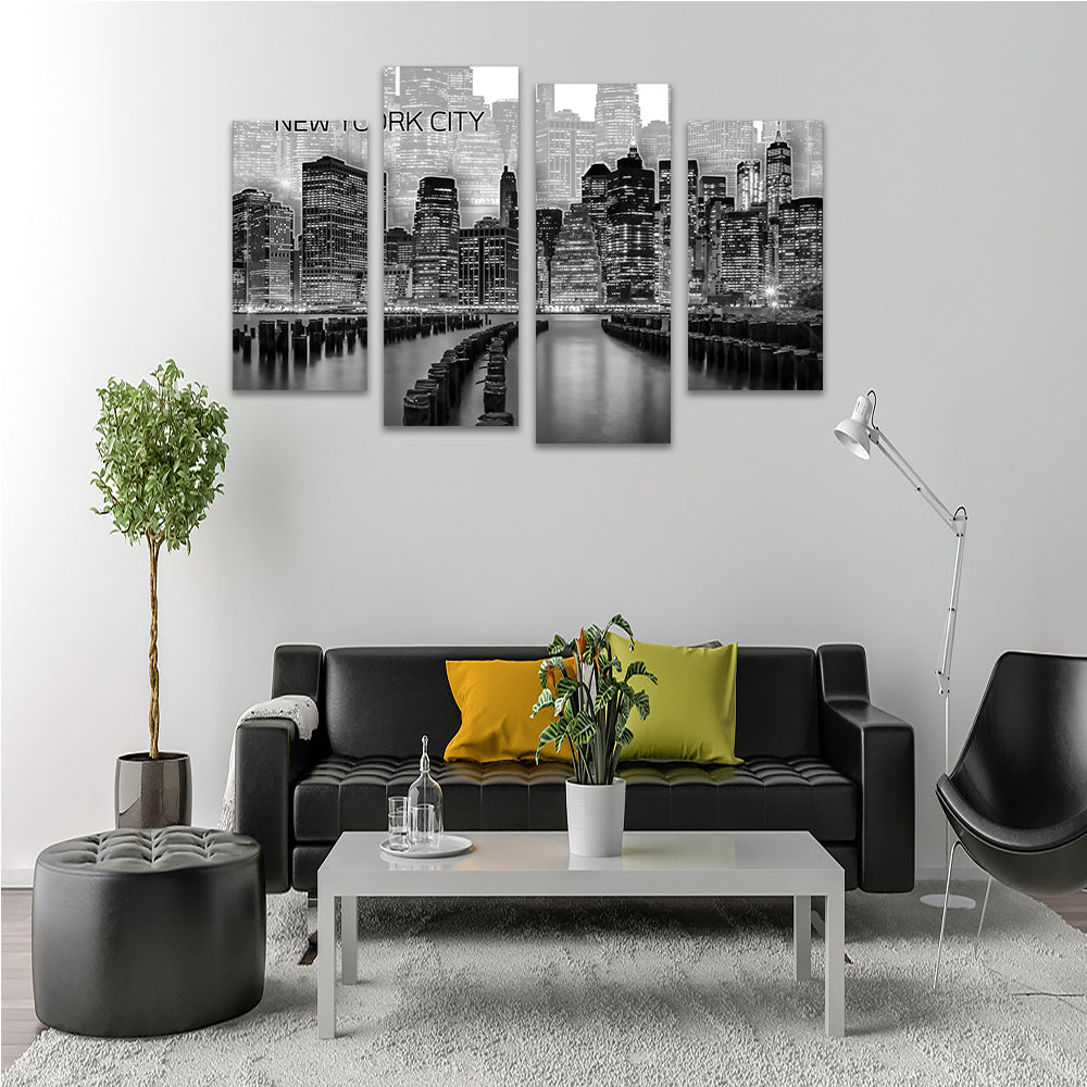 Manhattan Skyline Graphic Art Wall Art