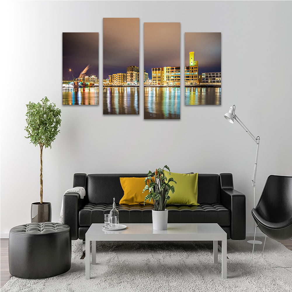 Green Bay City Skyline Wall Art