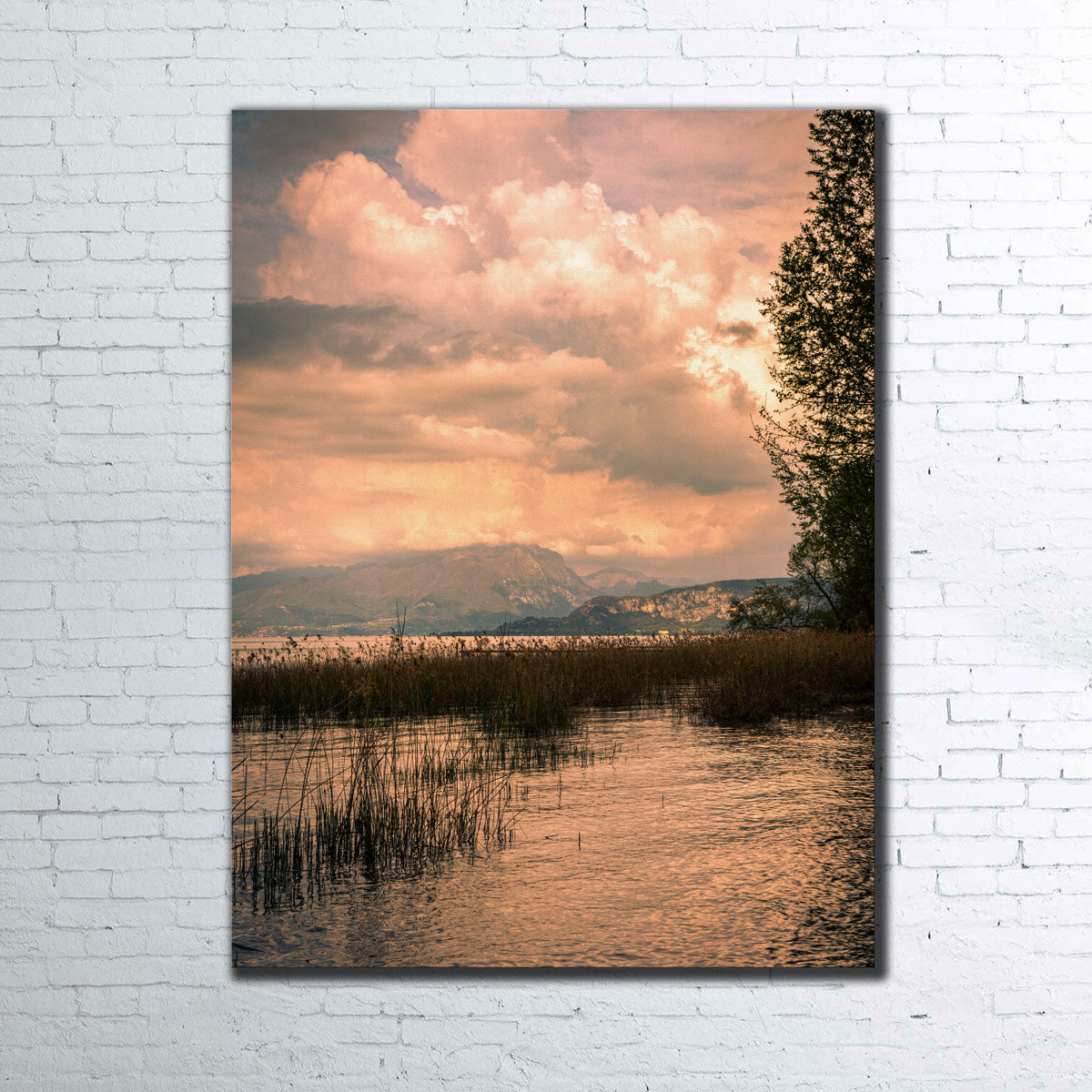 A Painting From A Lake Wall Art