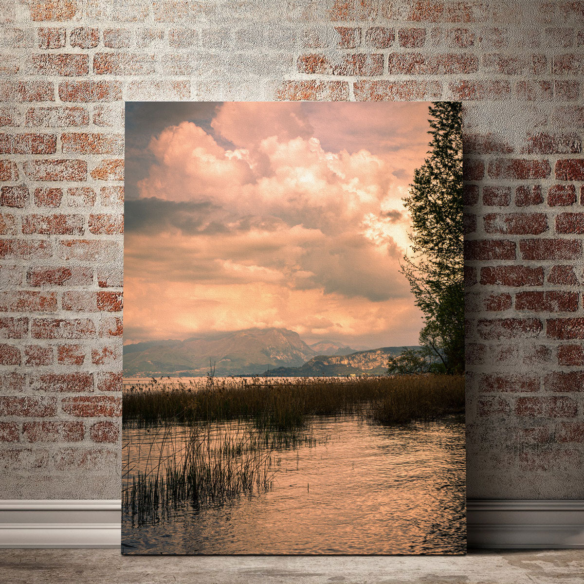 A Painting From A Lake Wall Art