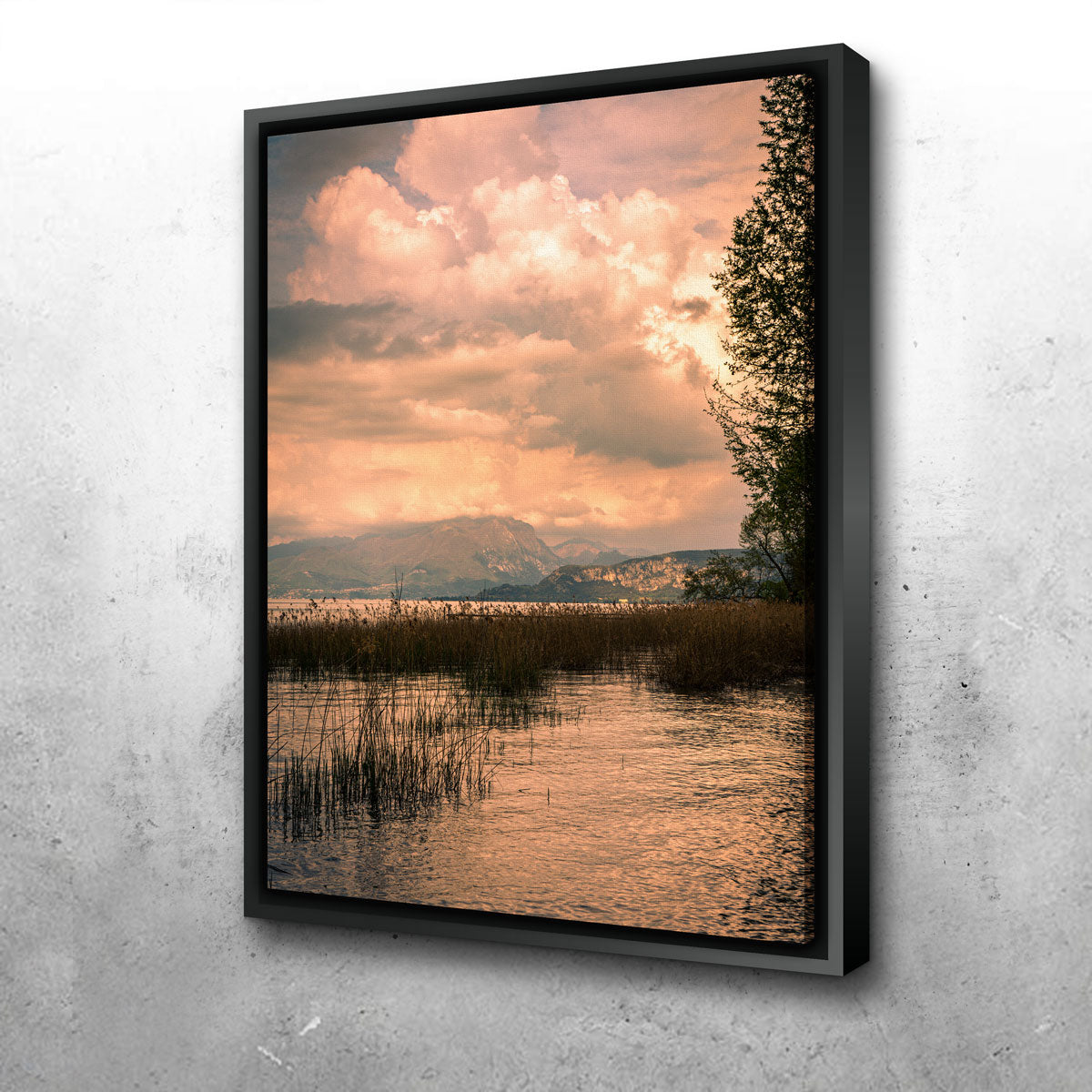 A Painting From A Lake Wall Art