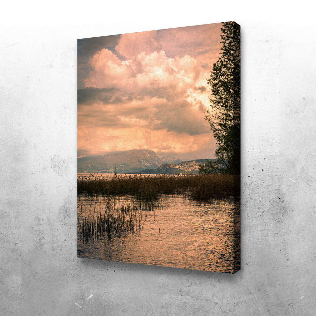 A Painting From A Lake Wall Art