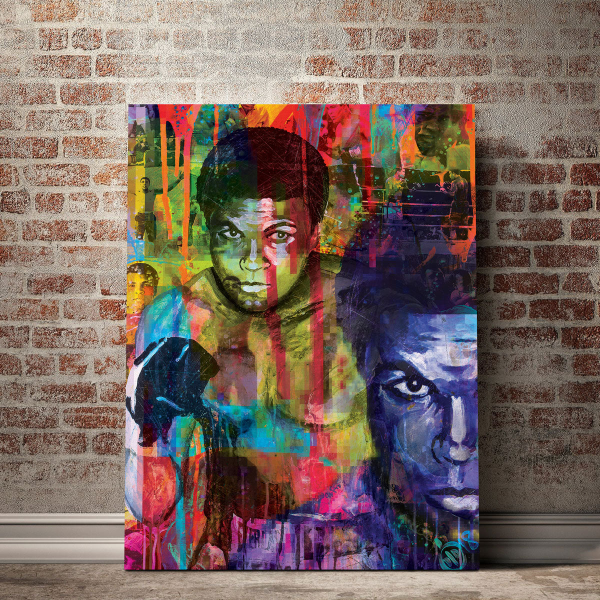 Color Drip Ali Wall Art