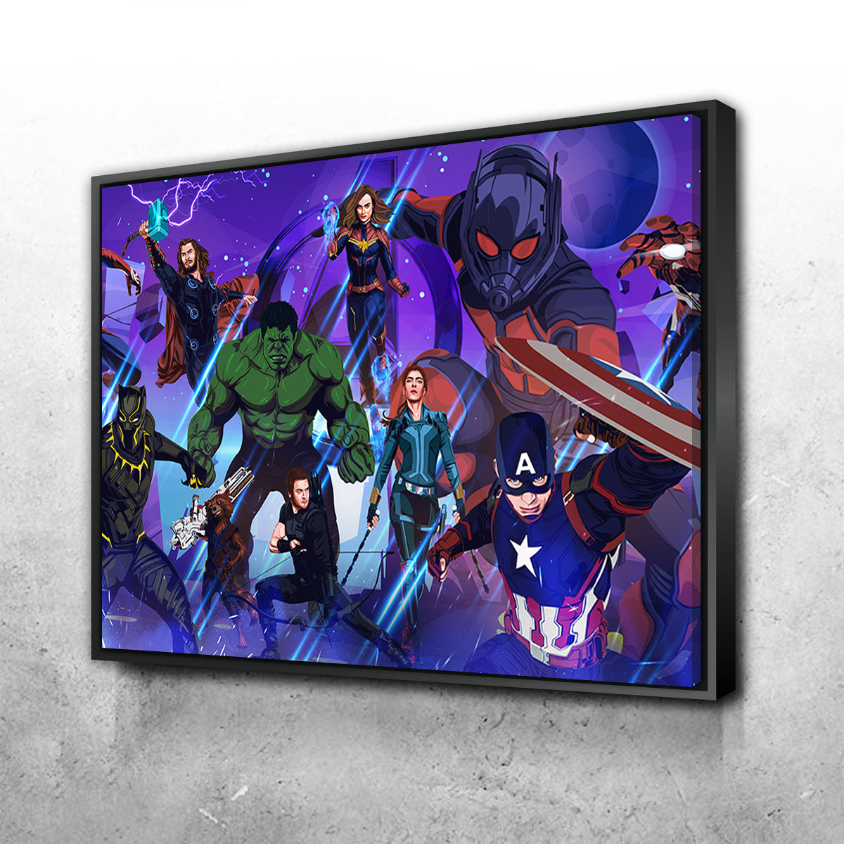 Marvel Character Collage Wall Art