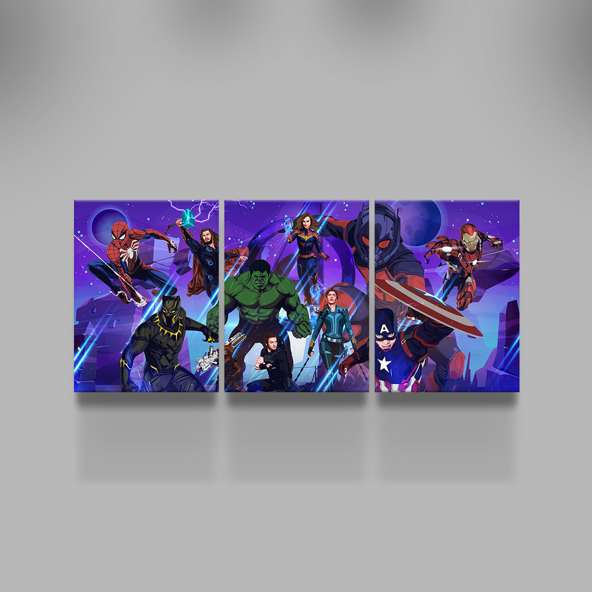 Marvel Character Collage Wall Art