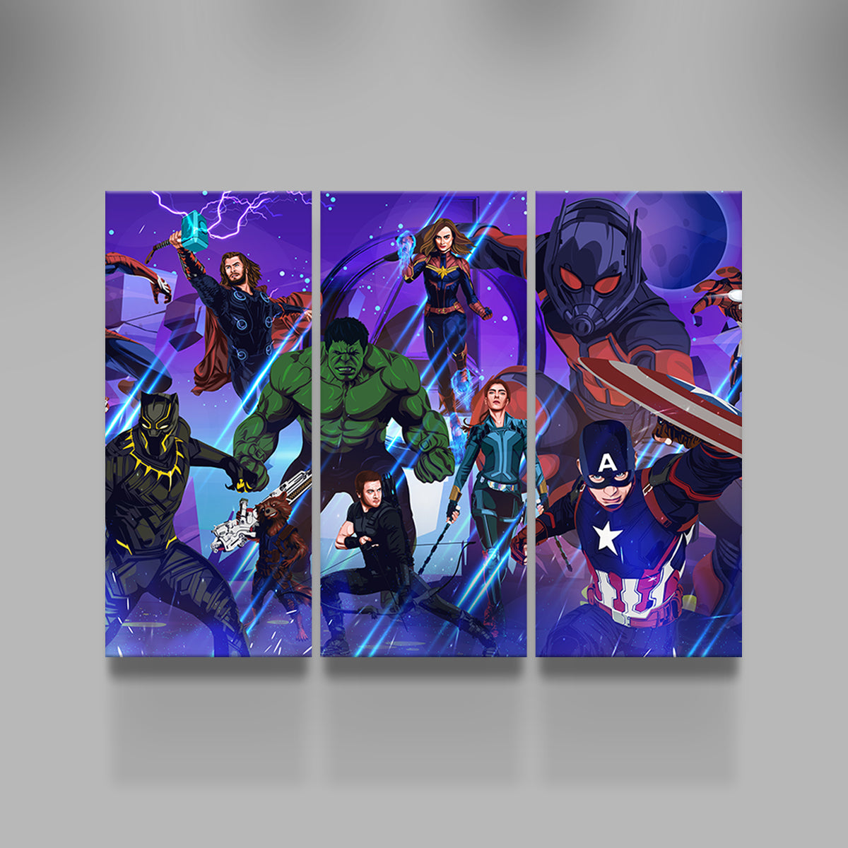 Marvel Character Collage Wall Art
