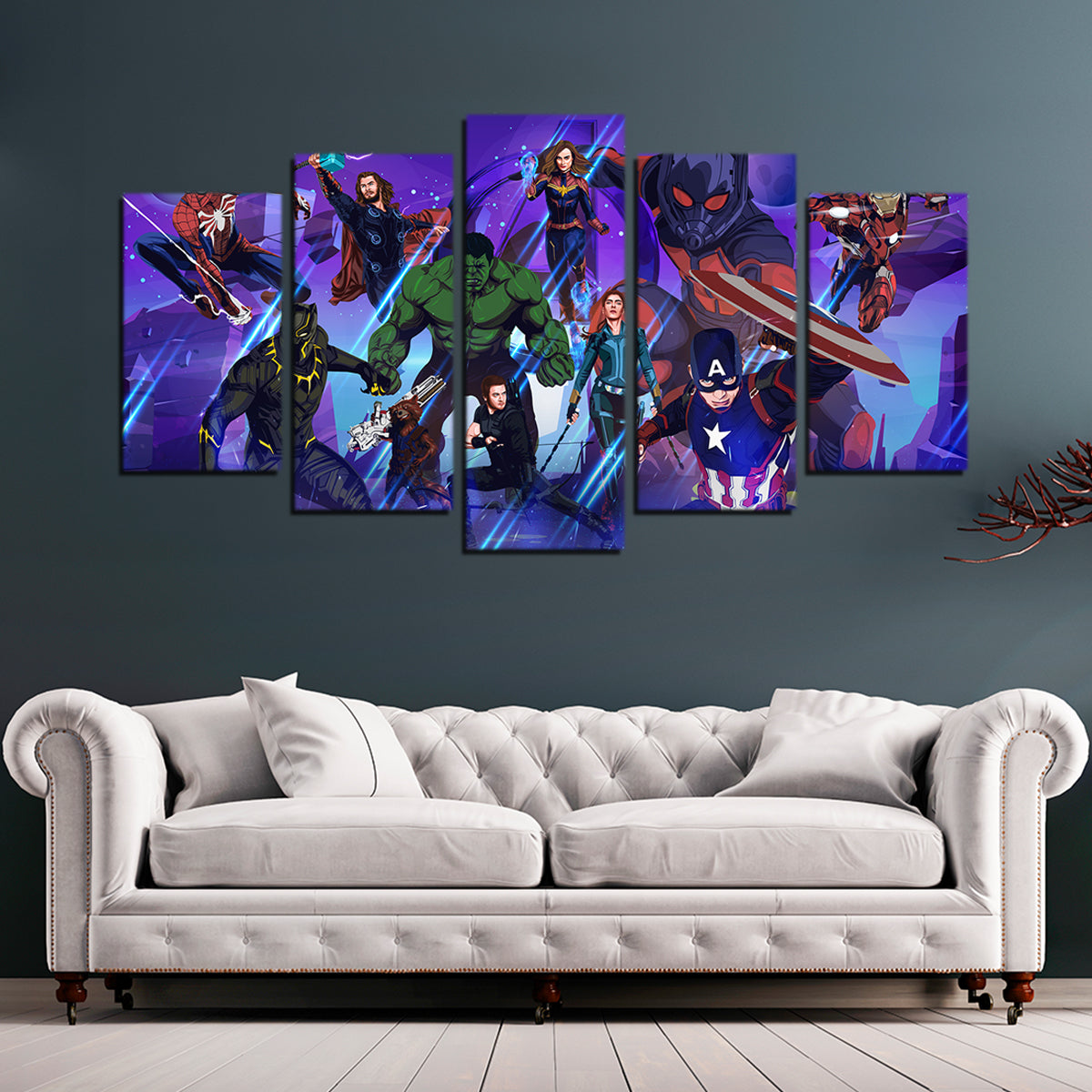 Marvel Character Collage Wall Art