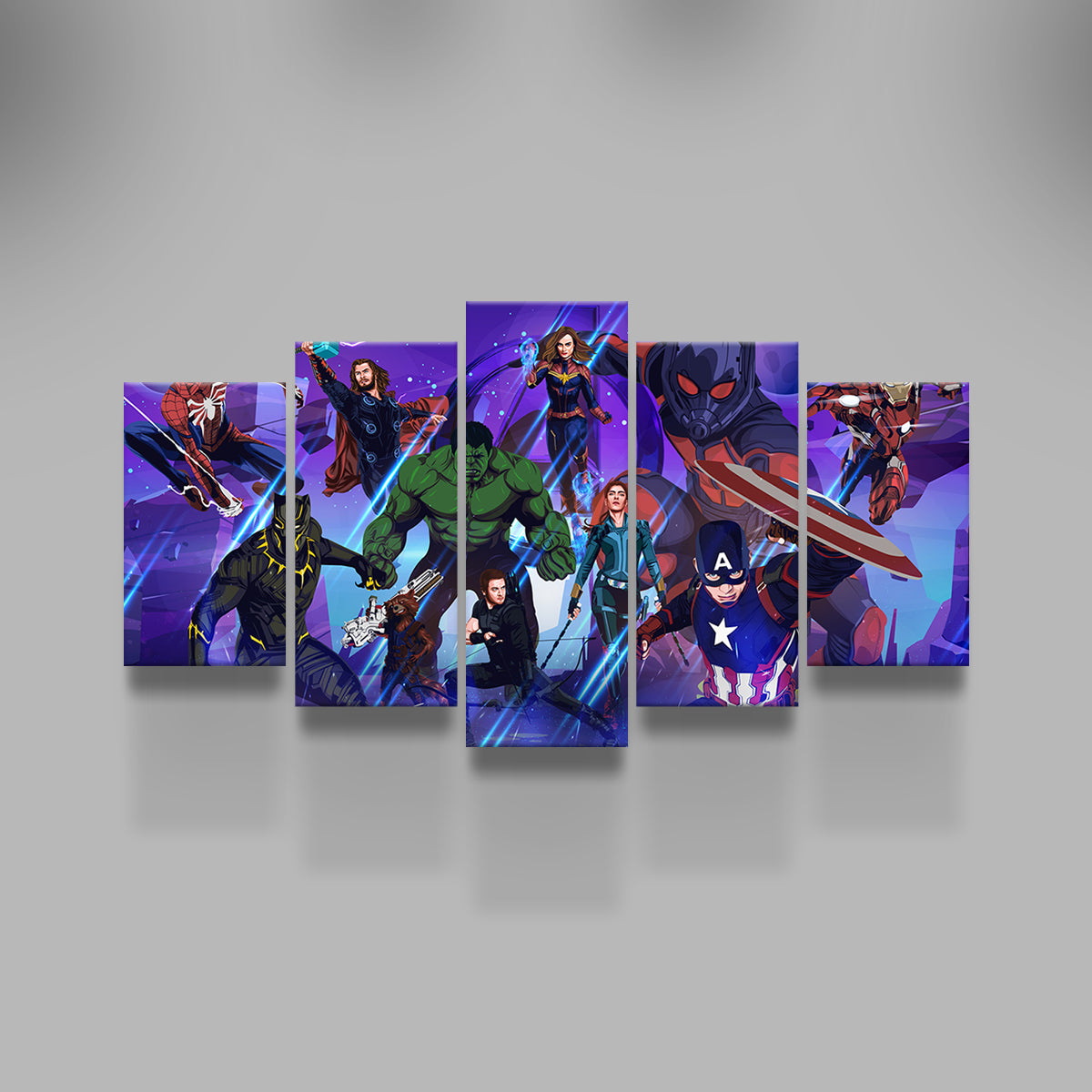 Marvel Character Collage Wall Art