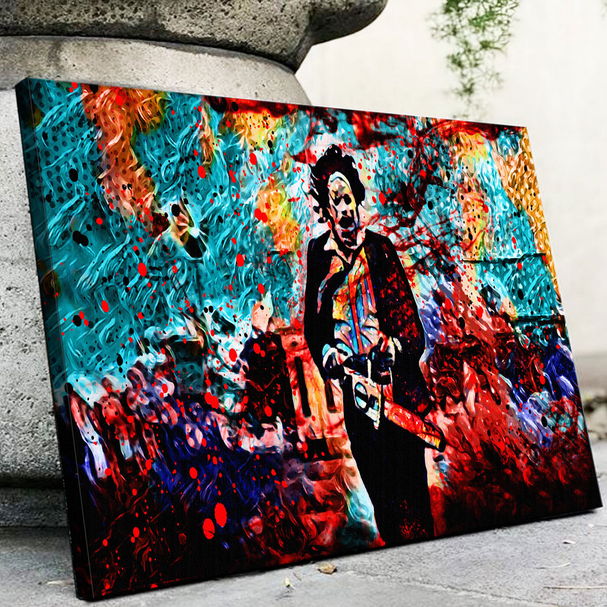 Abstract Leatherface Wall Art