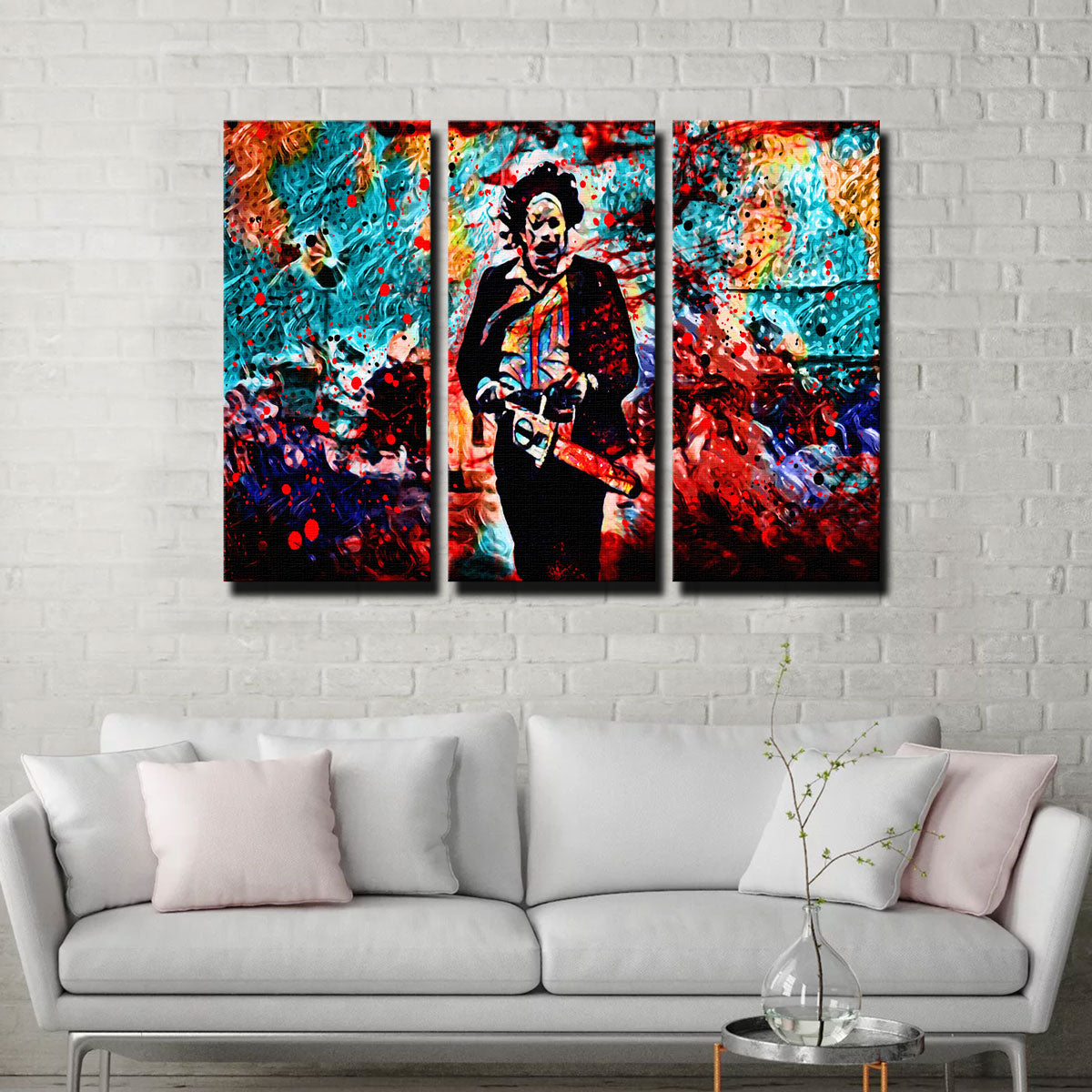 Abstract Leatherface Wall Art