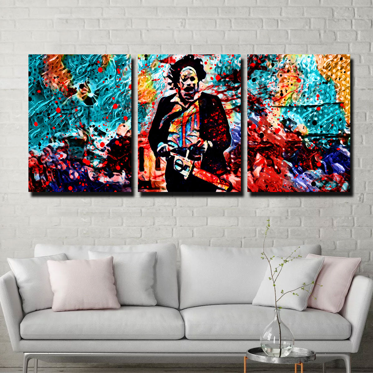 Abstract Leatherface Wall Art