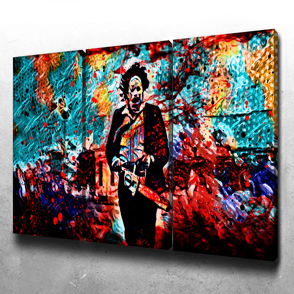 Abstract Leatherface Wall Art