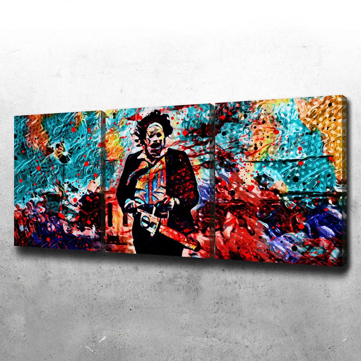 Abstract Leatherface Wall Art