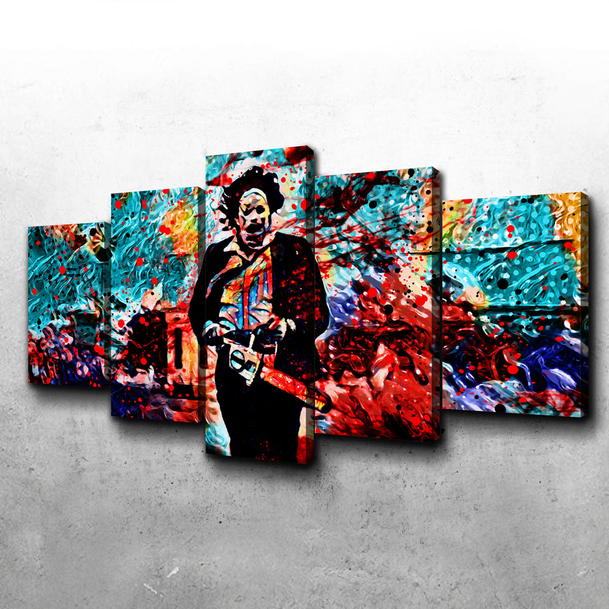 Abstract Leatherface Wall Art