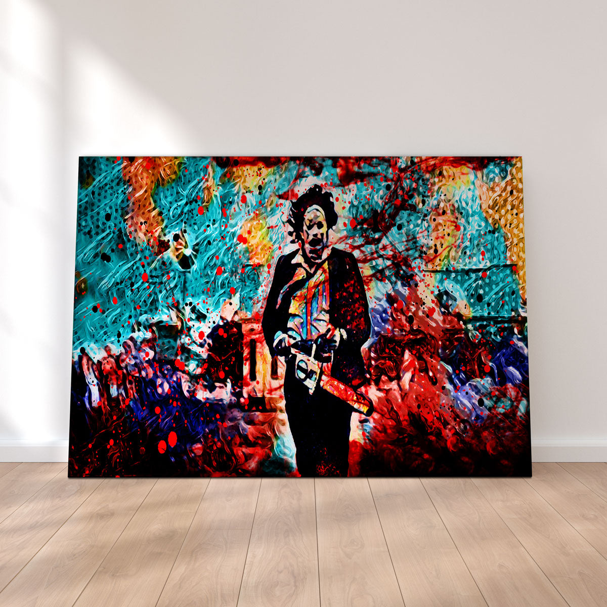 Abstract Leatherface Wall Art
