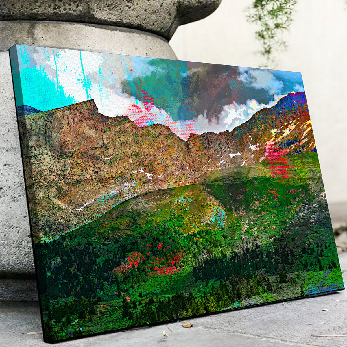 Abstract Bierstadt Wall Art