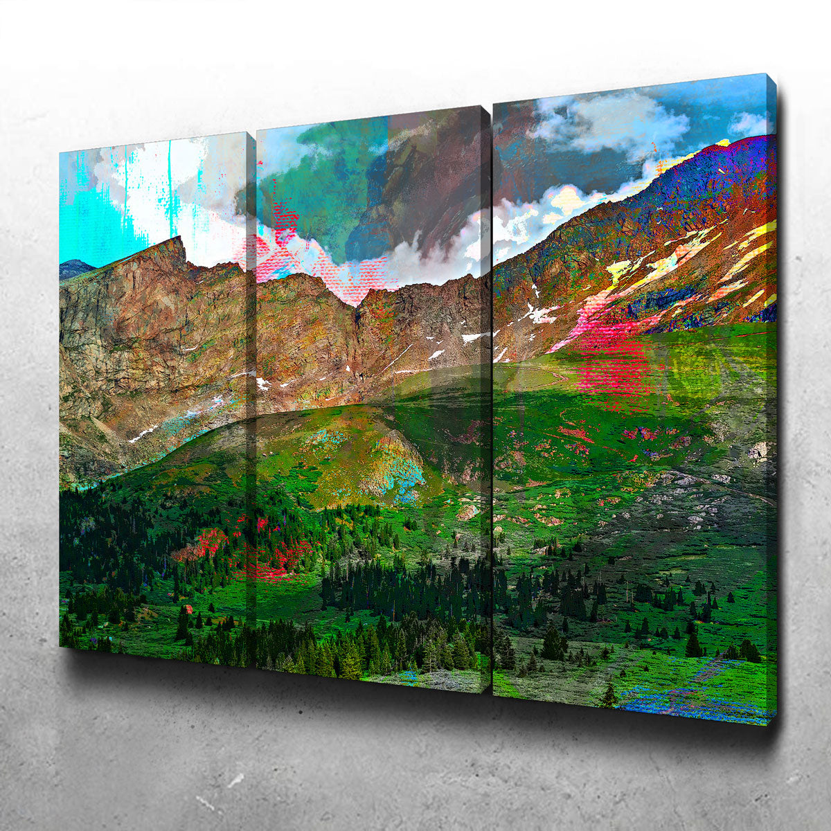 Abstract Bierstadt Wall Art