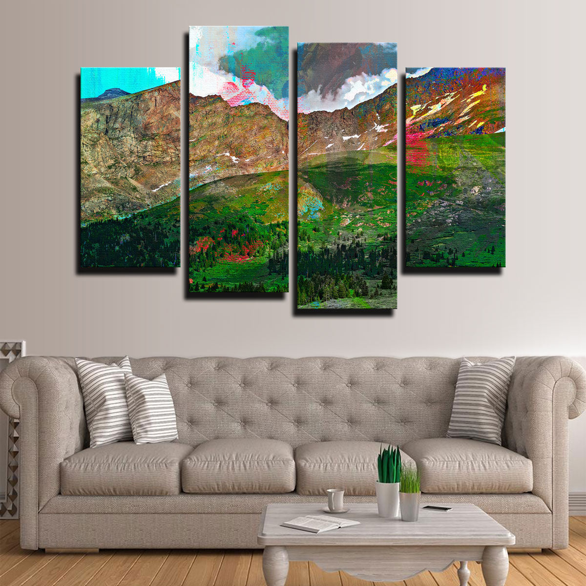 Abstract Bierstadt Wall Art