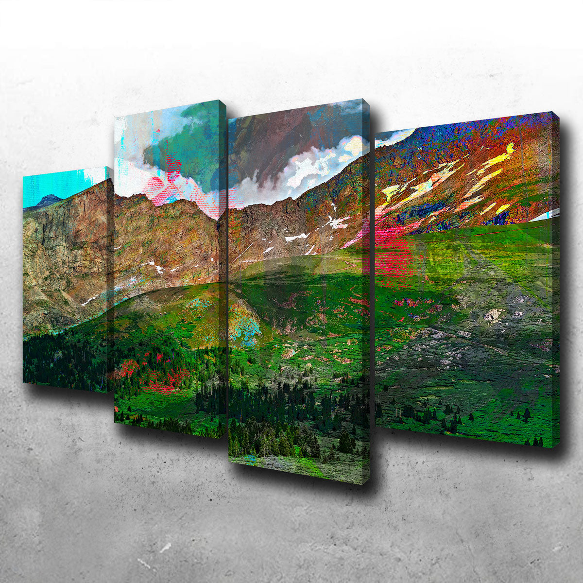Abstract Bierstadt Canvas Set