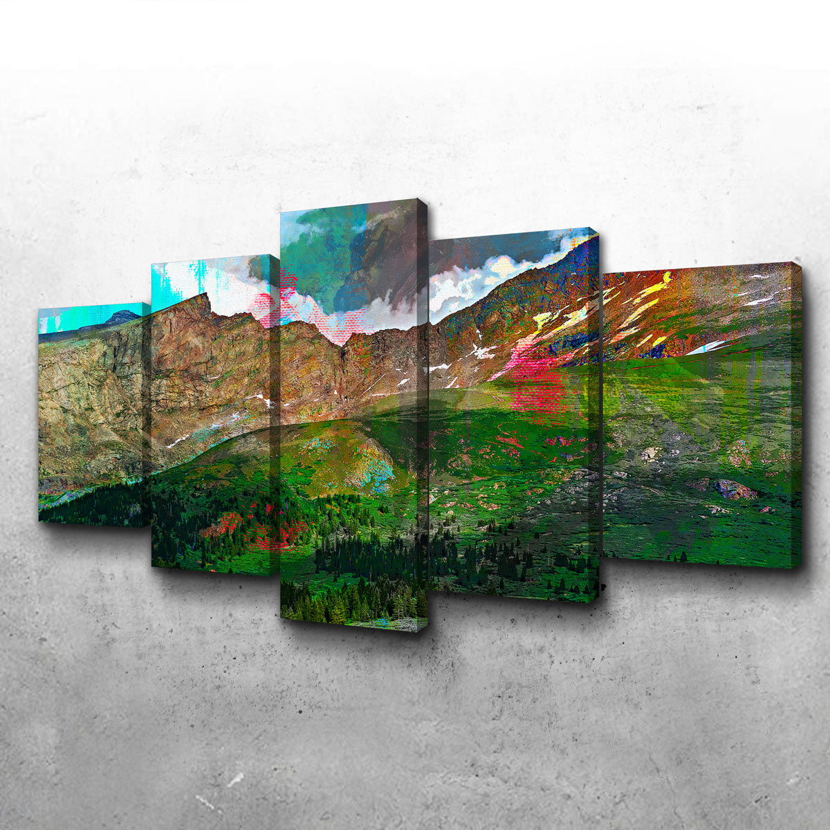 Abstract Bierstadt Wall Art