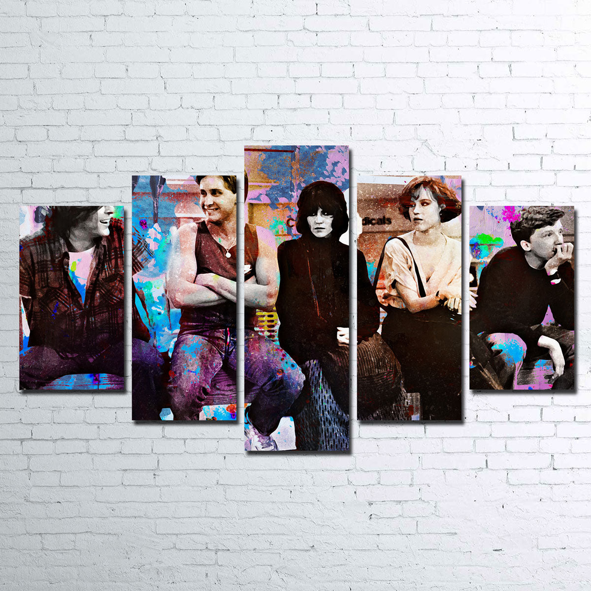 Abstract Breakfast Club Canvas Set