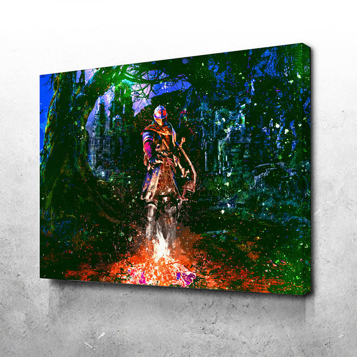 Abstract Dark Souls Wall Art