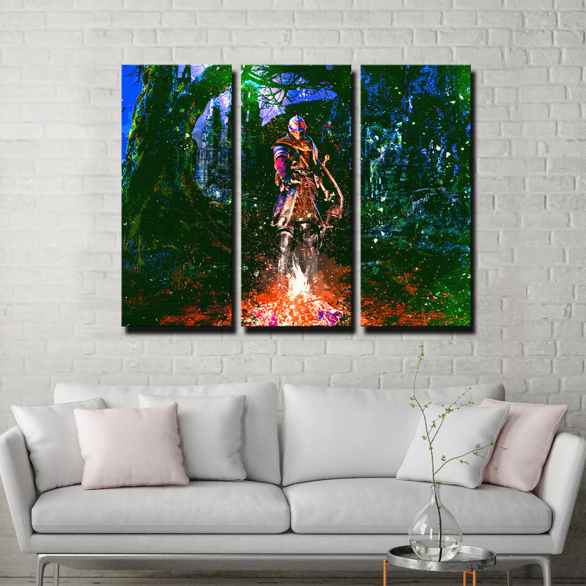 Abstract Dark Souls Wall Art