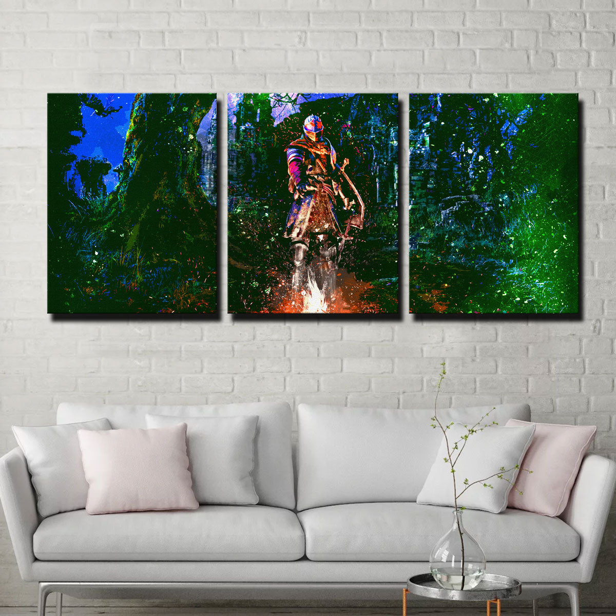 Abstract Dark Souls Wall Art