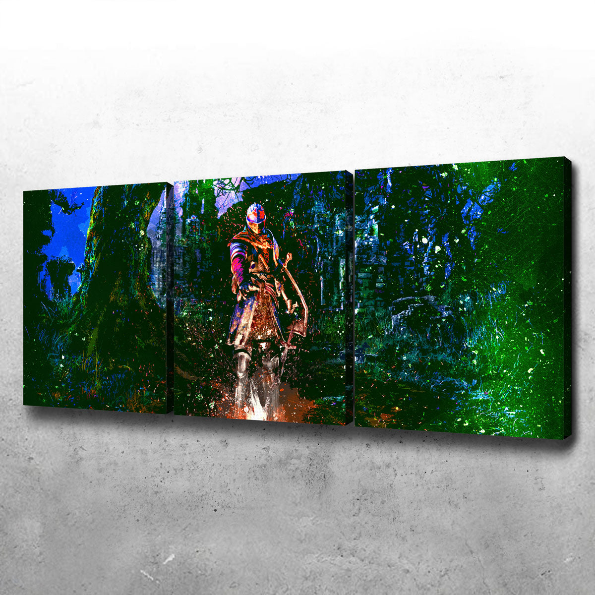 Abstract Dark Souls Wall Art