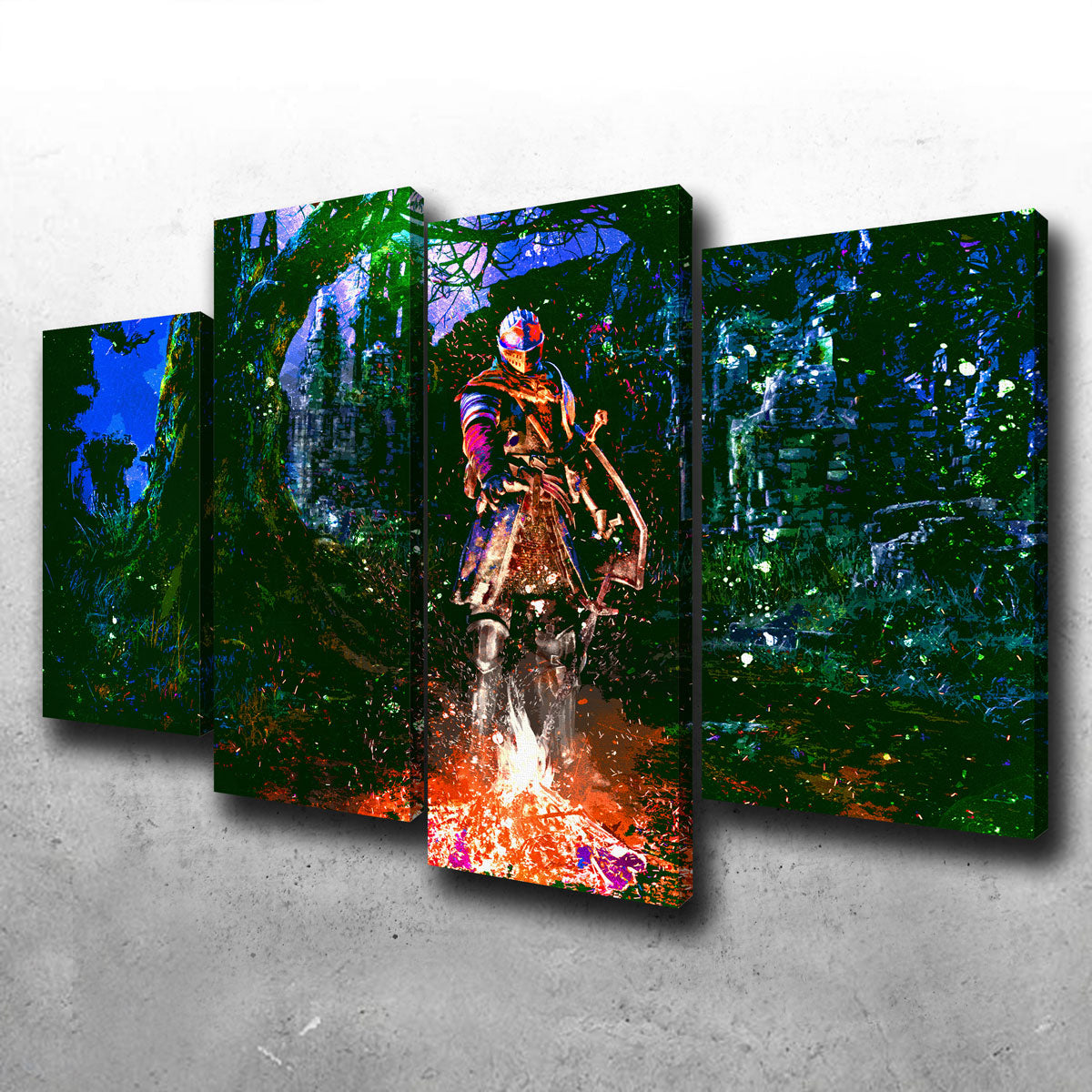 Abstract Dark Souls Wall Art