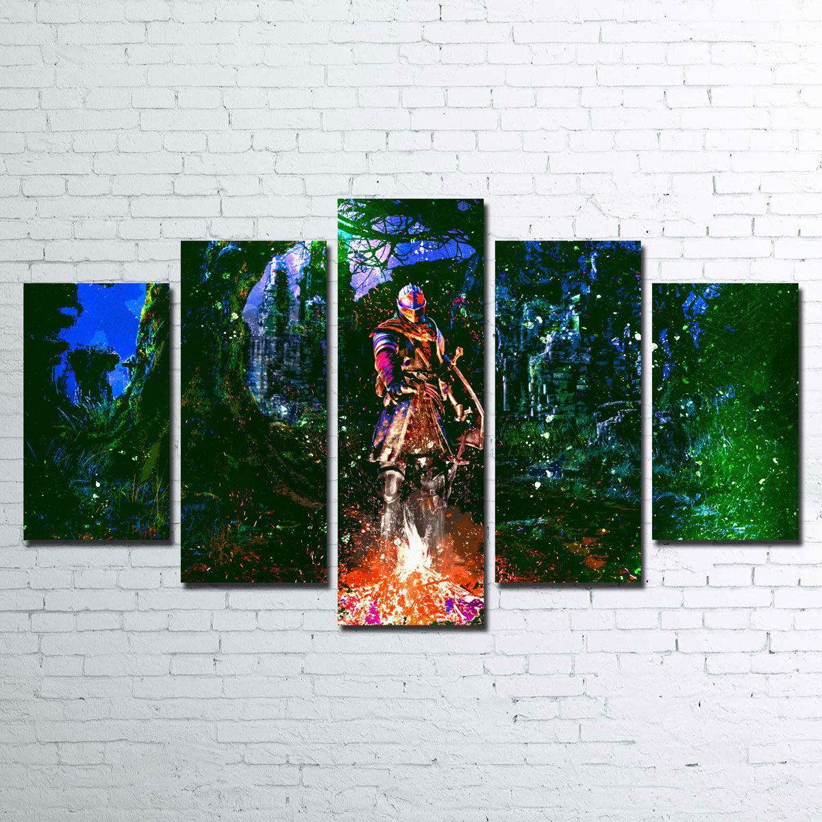 Abstract Dark Souls Wall Art