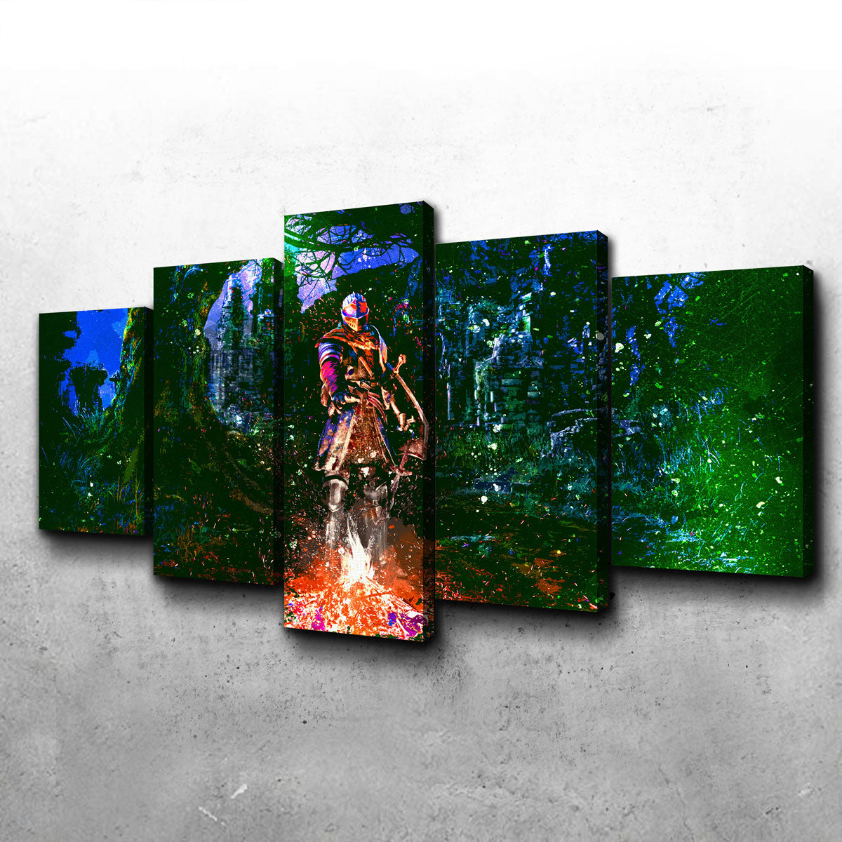 Abstract Dark Souls Wall Art