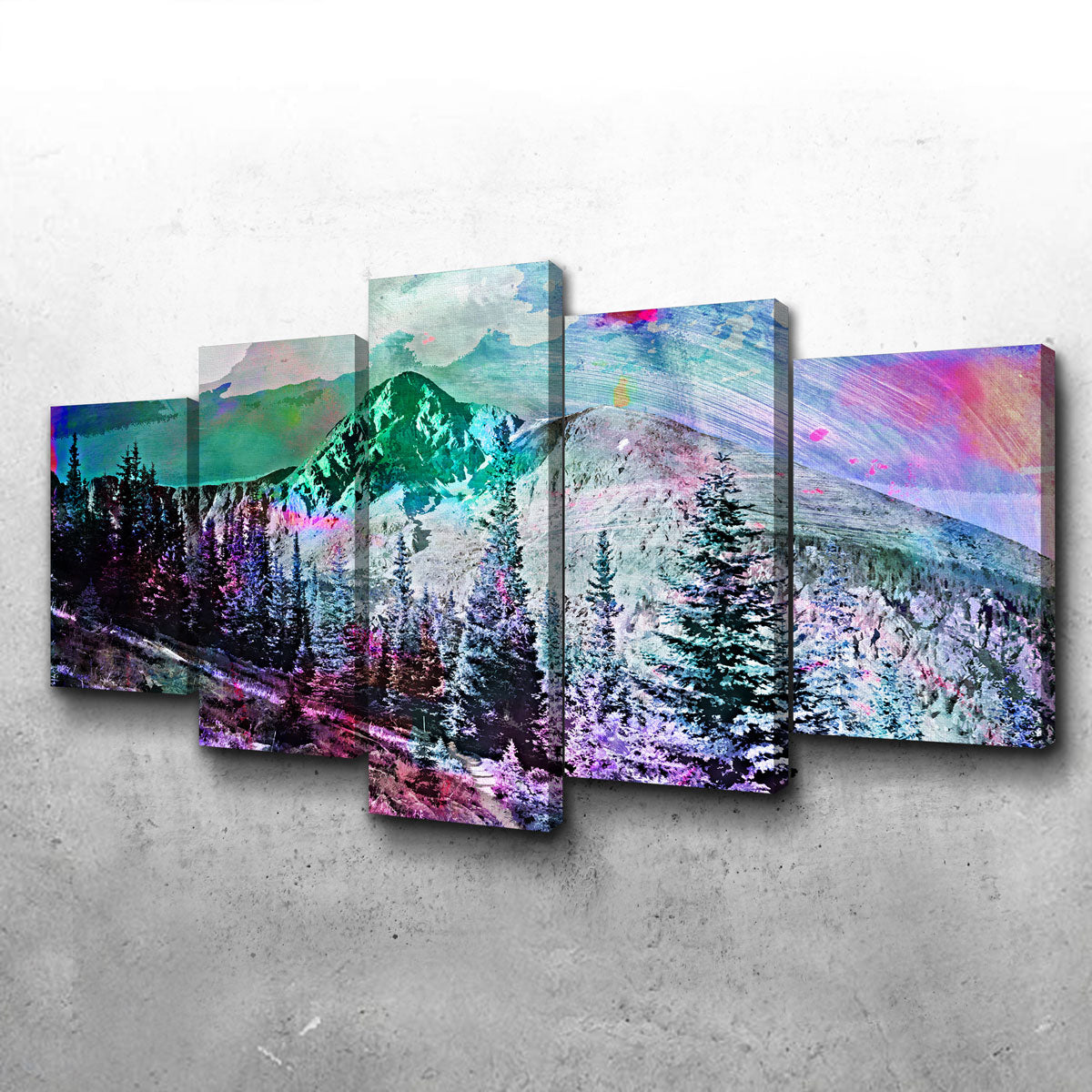 Abstract Holy Cross Canvas Set