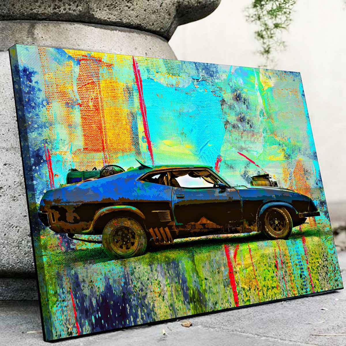Abstract Interceptor Wall Art