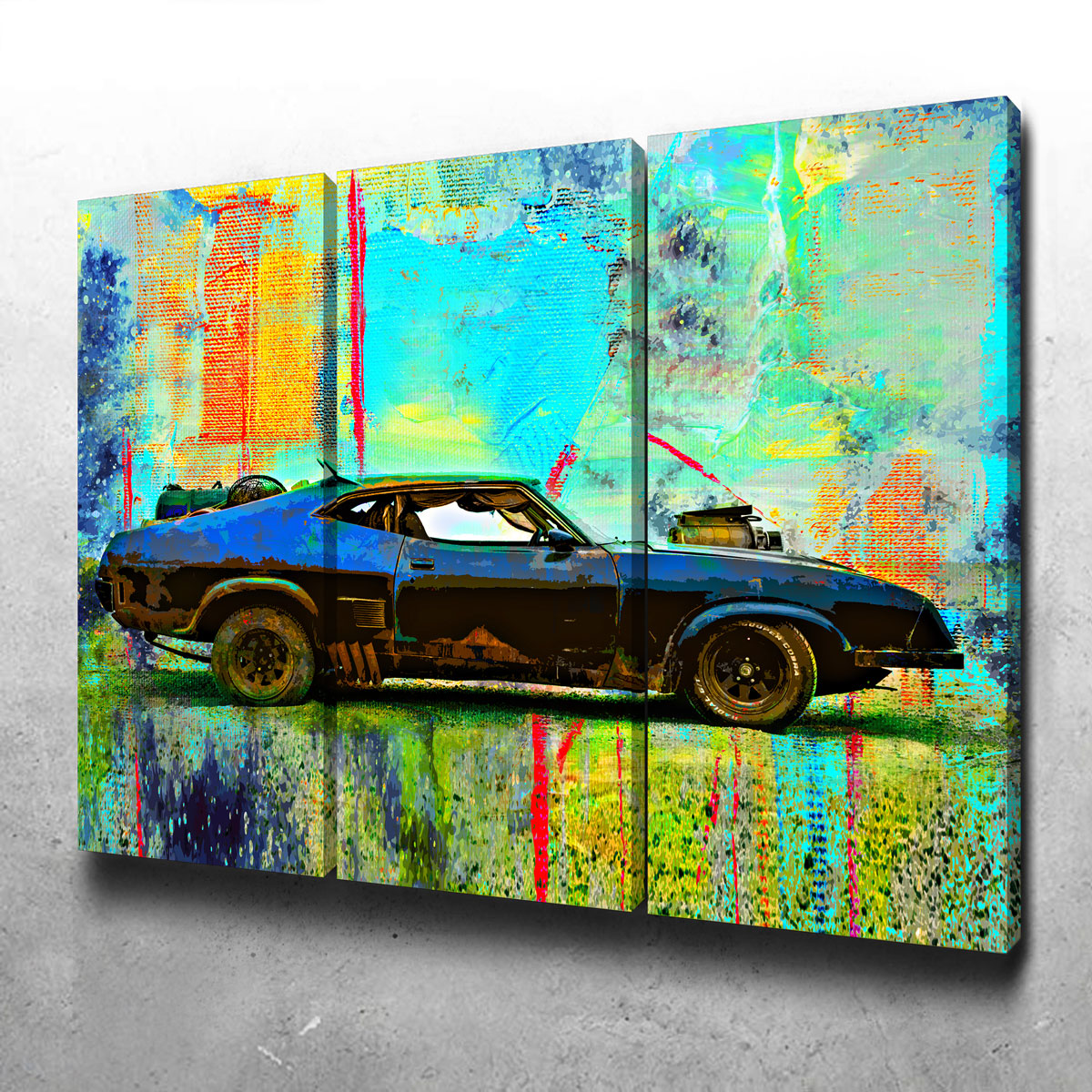 Abstract Interceptor Wall Art