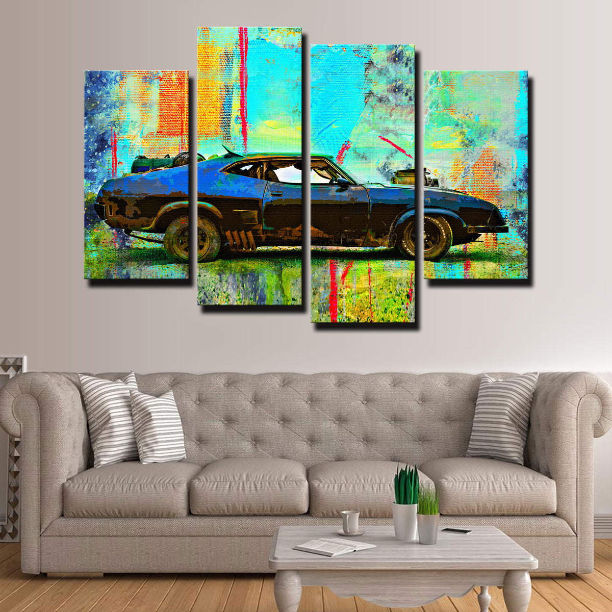 Abstract Interceptor Wall Art