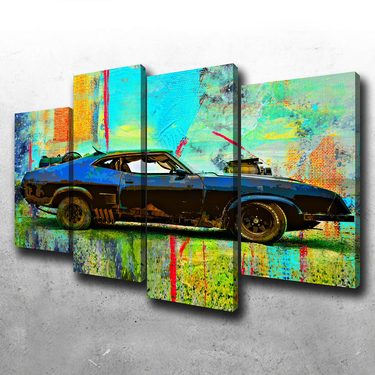 Abstract Interceptor Wall Art