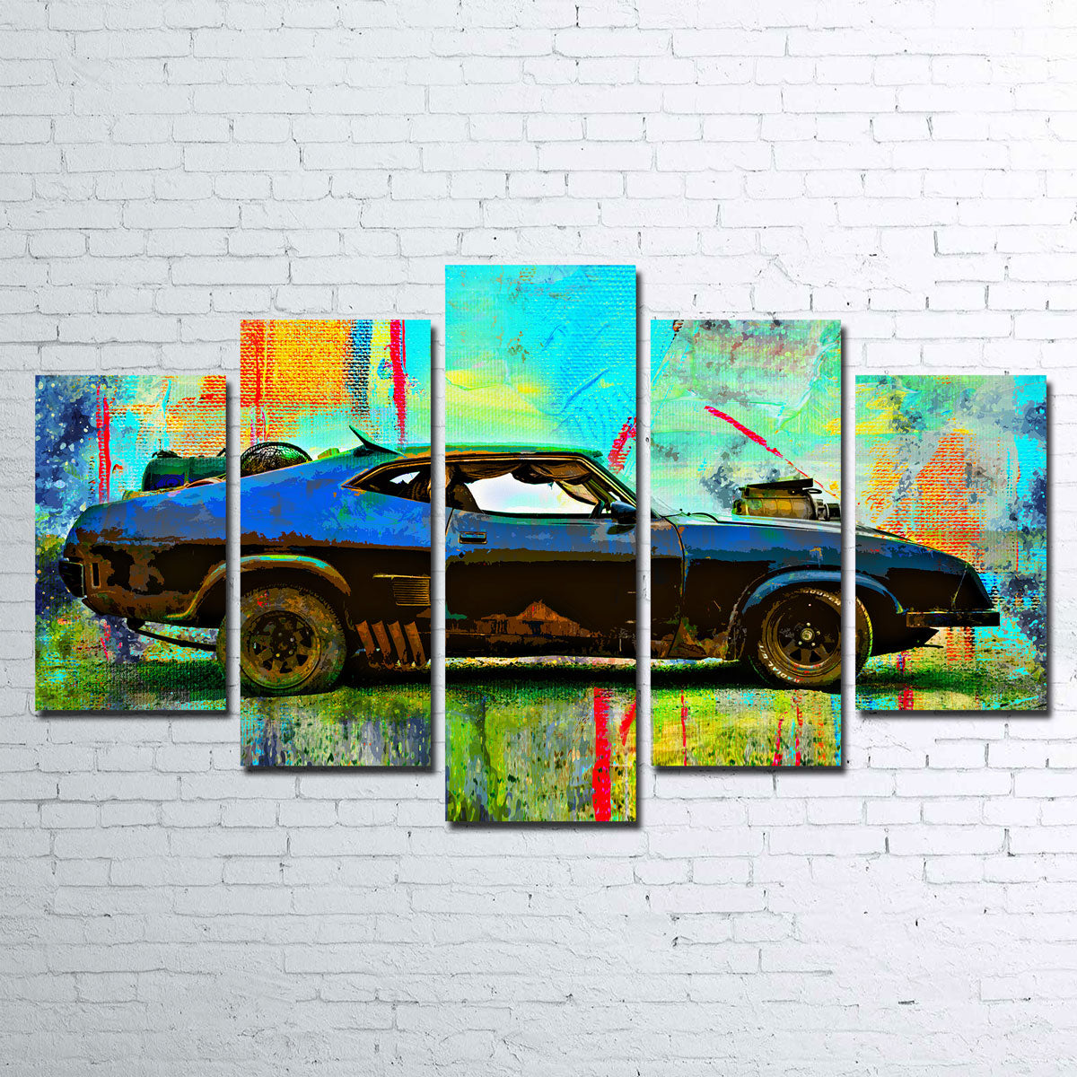 Abstract Interceptor Wall Art