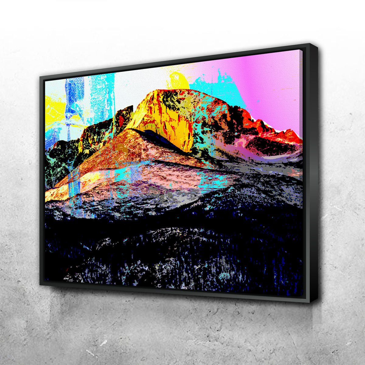 Abstract Longs Peak Wall Art