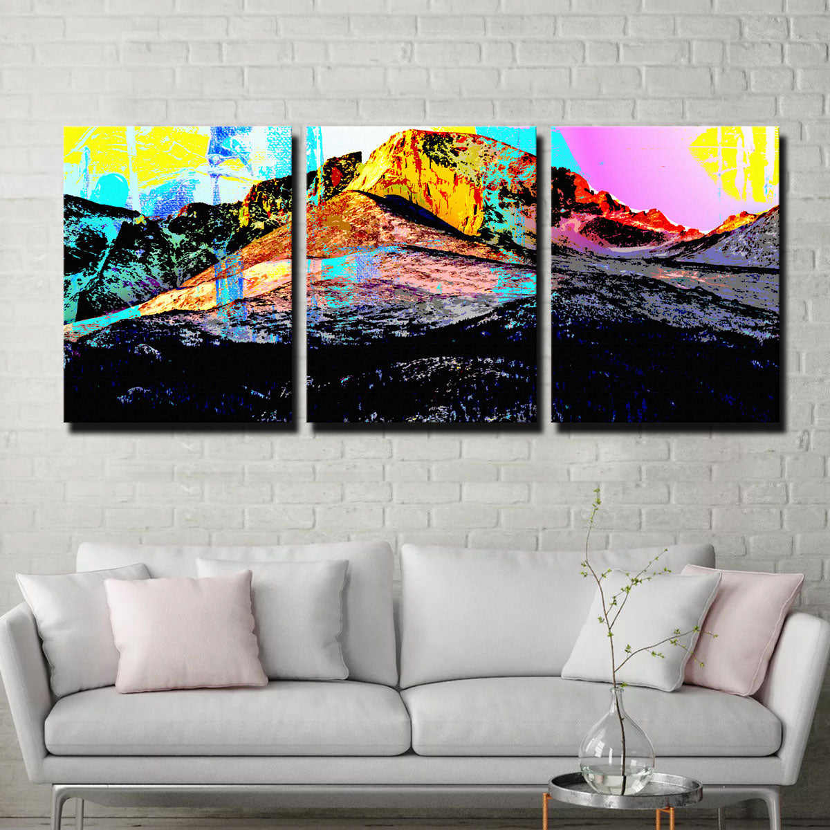 Abstract Longs Peak Wall Art