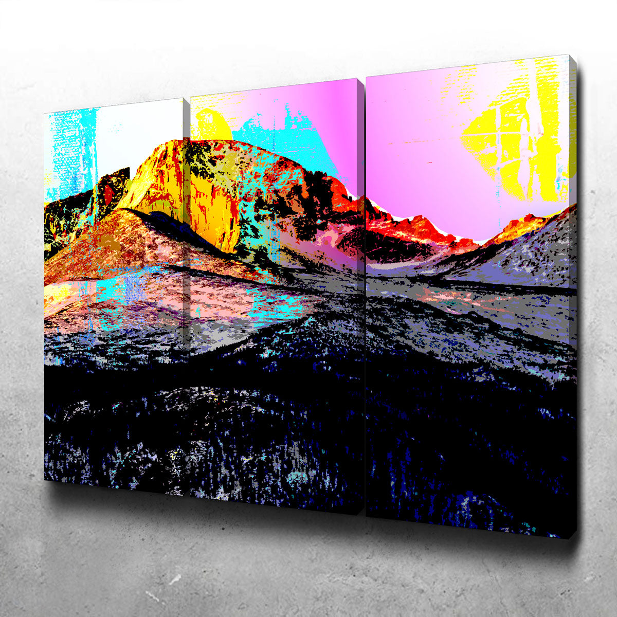 Abstract Longs Peak Wall Art