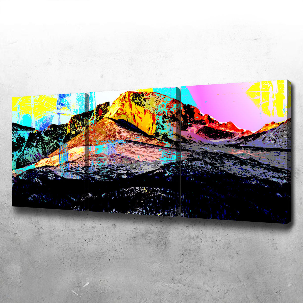 Abstract Longs Peak Wall Art
