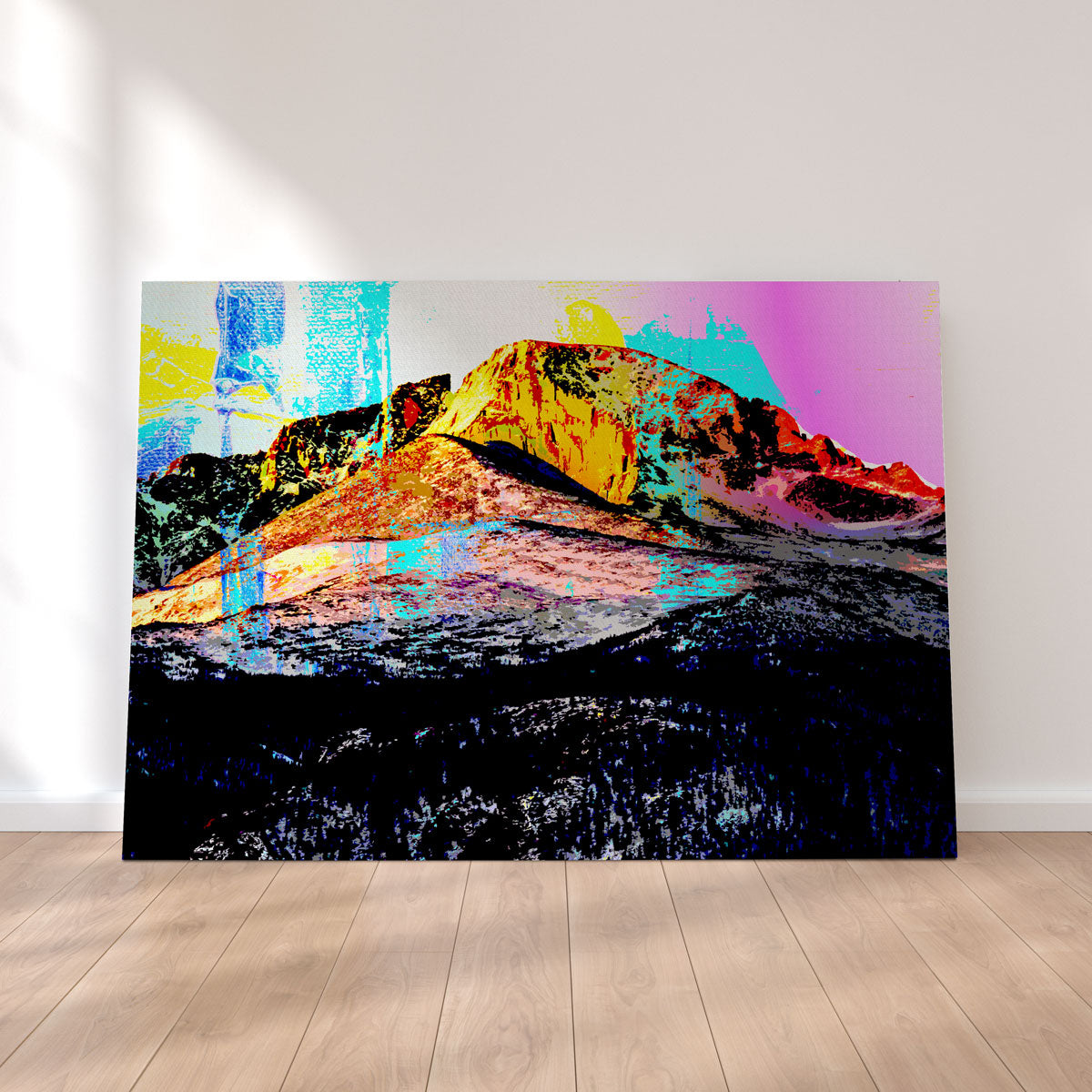 Abstract Longs Peak Wall Art
