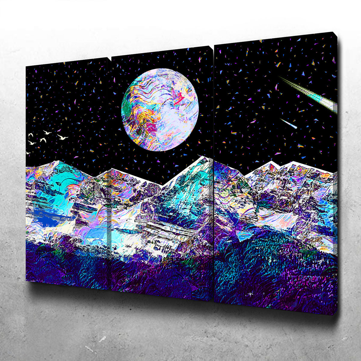 Abstract Moon Wall Art