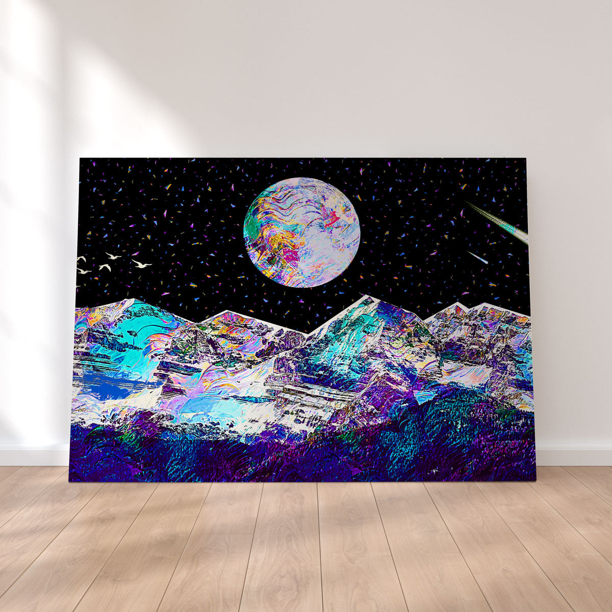 Abstract Moon Wall Art